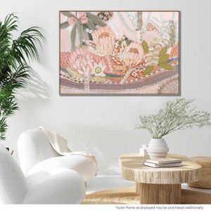 Terra And Flora 1 | Painting with Natural Floating Frame
