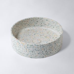 Terrazzo Circle Lucca Basin & Waste | by Eight Quarters