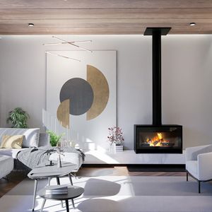 TFS Series | Freestanding Indoor Wood Fireplace | TFS1000