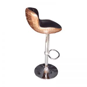 The Baron X2 Copper & Black Leather Bar Stool | by Cocolea Furniture