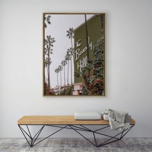 The Beverly Hills Hotel | Framed Canvas Art Print