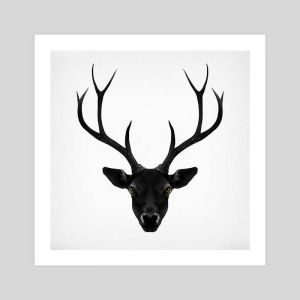 The Black Deer by Ruben Ireland | Unframed Art Print