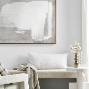 The Calm of Simplicity Grey | Canvas Print