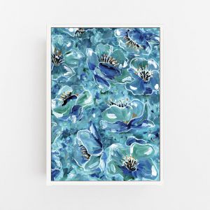 The Garden of Blue Tranquility 2 Wall Art Print | by Pick a Pear | Canvas