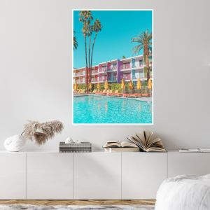 The Saguaro Hotel  | Framed Canvas Print