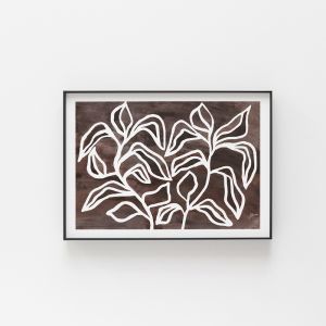 The Wandering Vines | Earth Brown 1 | Unframed Fine Art Print by Pick a Pear