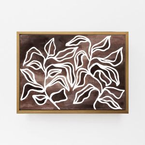 The Wandering Vines | Earth Brown 2 | Canvas Print by Pick a Pear