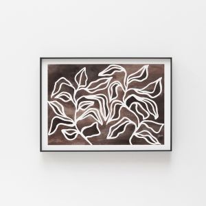 The Wandering Vines | Earth Brown 2 | Unframed Fine Art Print by Pick a Pear