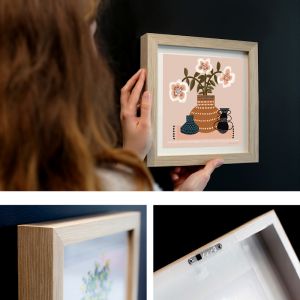 Three Daisies | Amanda SKye-Mulder | Mini Framed Print by Artist Lane