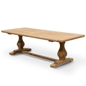 Titan Reclaimed ELM Wood Dining Table | 1.98m | Rustic Natural