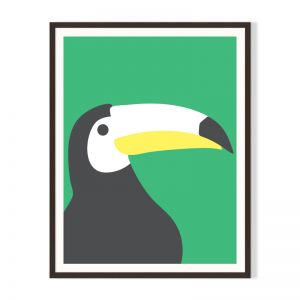 Toucan | Framed Print by Little Laneway