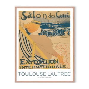 Toulouse Lautrec: Salon des Cent | Framed Print by Artefocus