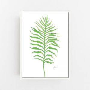Tropical Fine Living in Green Wall Art Print | by Pick a Pear | Canvas