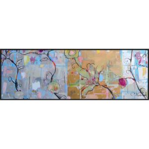 True Believer Abstract | 100 x 40cm | Framed Canvas Print by Monica Adams
