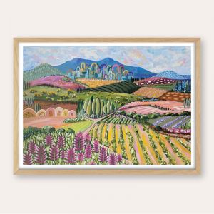 Tuscan Ranges 1 | Abstract Landscape | Unframed Fine Art Print