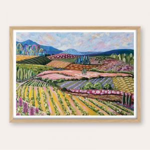 Tuscan Ranges 2 | Abstract Landscape| Unframed Fine Art Print