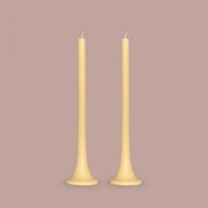 Tusk Taper Candle | Pale Yellow | Candle Kiosk