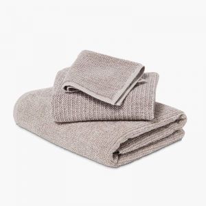 Tweed Latte Towels | Bath Towel