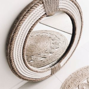 Two Toned Rope Mirror