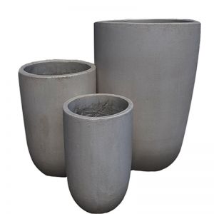 U Pot | Natural Cement | Medium