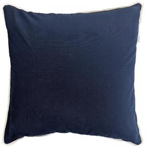 UKI Classic Dark Blue Cotton Canvas Cushion Cover | 50cm x 50cm