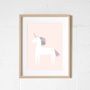Unicorn Blush Art Print