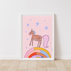 Unicorn Rainbow | Art Print by Magdalena Holland