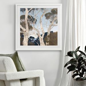 Up There I Framed Art Print