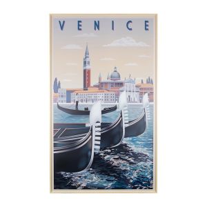 Venice Vintage | 60x100cm | Outdoor UV Wall Art with Beech Aluminium Frame