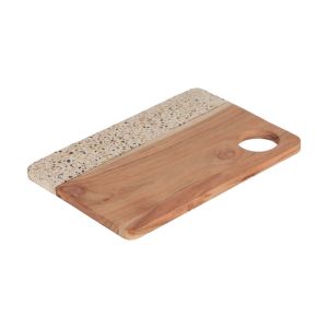 Verna  Rectangular Serving Board | Wood and Terrazzo