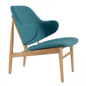 Veronic Lounge Chair | Teal & Natural