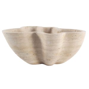 Verve Decorative Bowl in Travertine | Beige