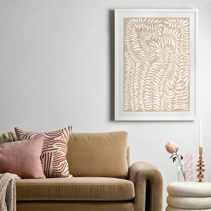 Vineyard Sand Framed Art Print