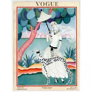 Vintage Vogue Cover Jan 1922 | Canvas Wall Art