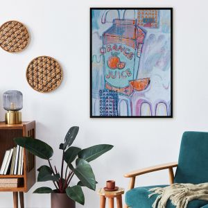 Vitamin C You Later Pale Blue | Canvas Print