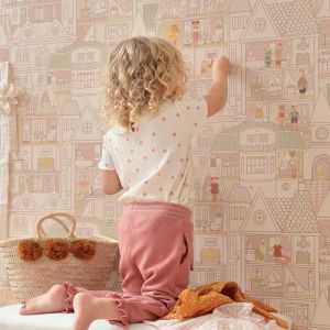 Wallpaper | Dollhouse | Sunny Pink