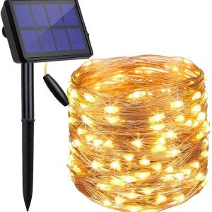 Waterproof LED Solar Fairy Lights | 200 with 8 Lighting Modes
