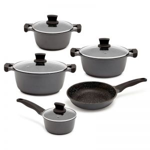 Westinghouse 5pc Non-Stick Cookware Pot & Pan Set w/Lid for Induction/Gas Top