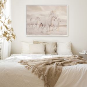 White Horse Stampede | Canvas Print