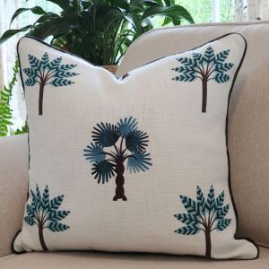 White Palm Decorative Cushion 50 x 50 cm