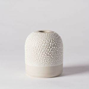 White-Water Bead Bud Vase by Angus & Celeste | Short
