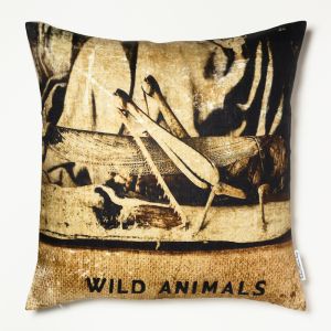 Wild Animals | Linen Printed Cushion Cover by Barbara ODonovan