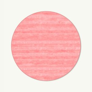 Willow Candy Pink Washable Highland Round Rug