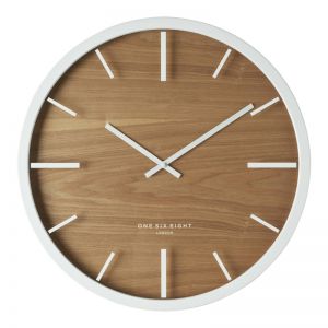 Willow Silent Wall Clock | 50cm | White