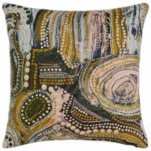 Wiraywinhangin Marramarra by Amanda Hinkelmann | 100% Linen Cushion