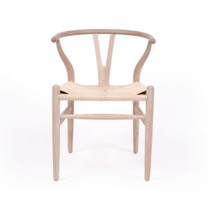 Wishbone Designer Replica Chair | White Coastal Oak