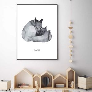 Wolves Children's Wall Art | Personalised