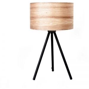 Wooden Ash Table Lamp