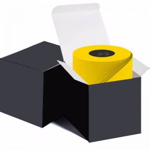 Yellow Toilet Roll in Black Gift Box