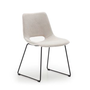 Zahara Chair | Natural with Black Steel Legs